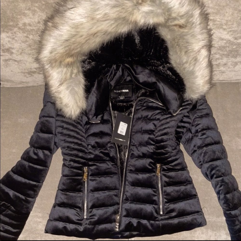 Velvet Puffer Jacket
